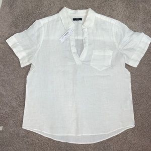 NWT white linen T-shirt